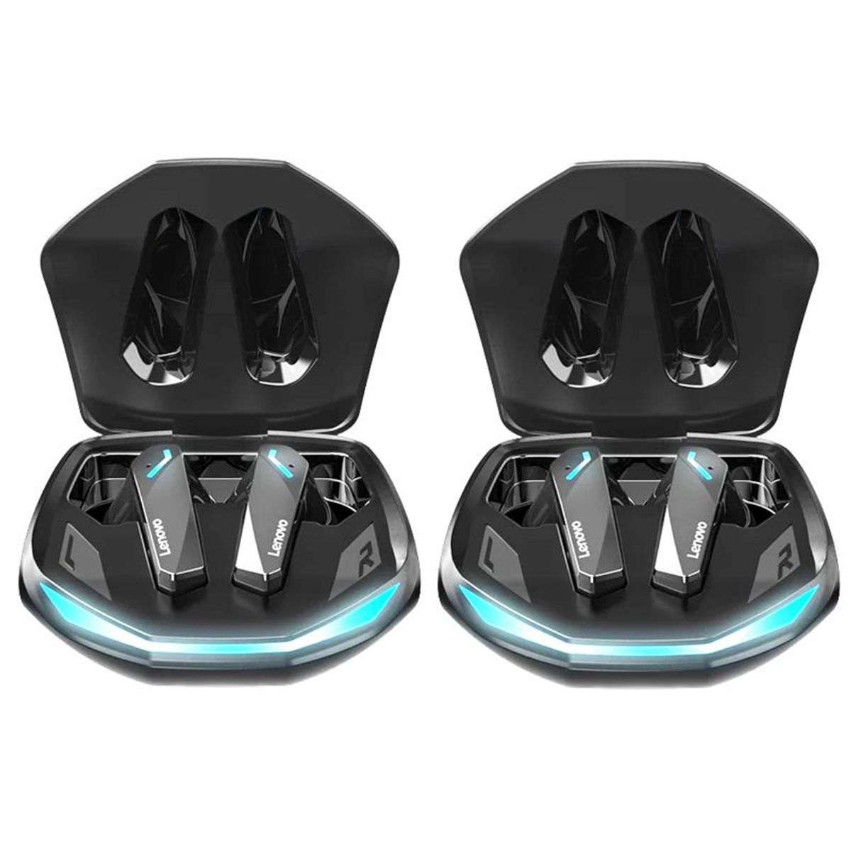 LENOVO - Set 2 De Audifonos Lenovo GM2 PRO De Bluetooth 53 Negro