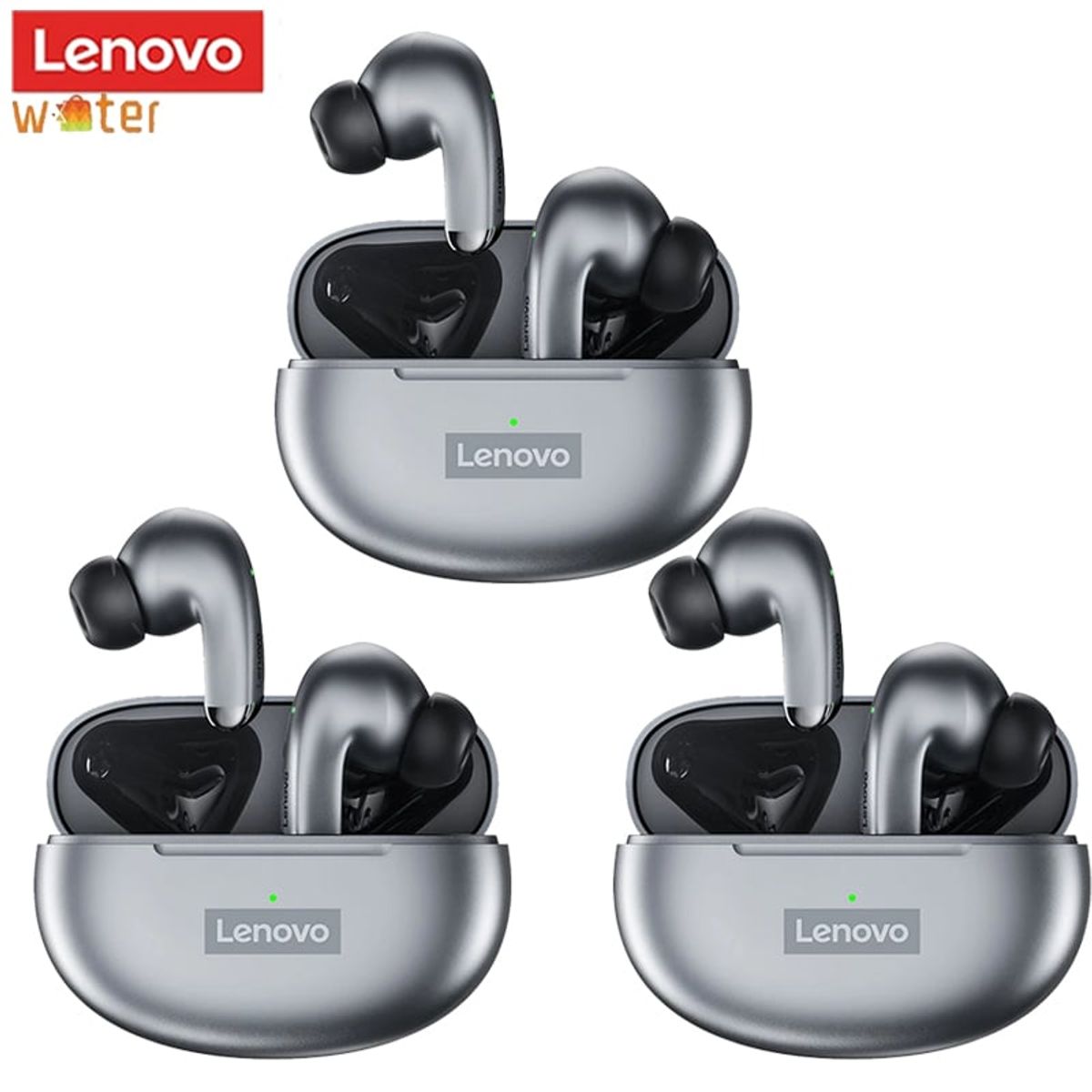 LENOVO - 3SET Audifonos Inalambrico Lenovo LP5 Auriculares Tws-Girs