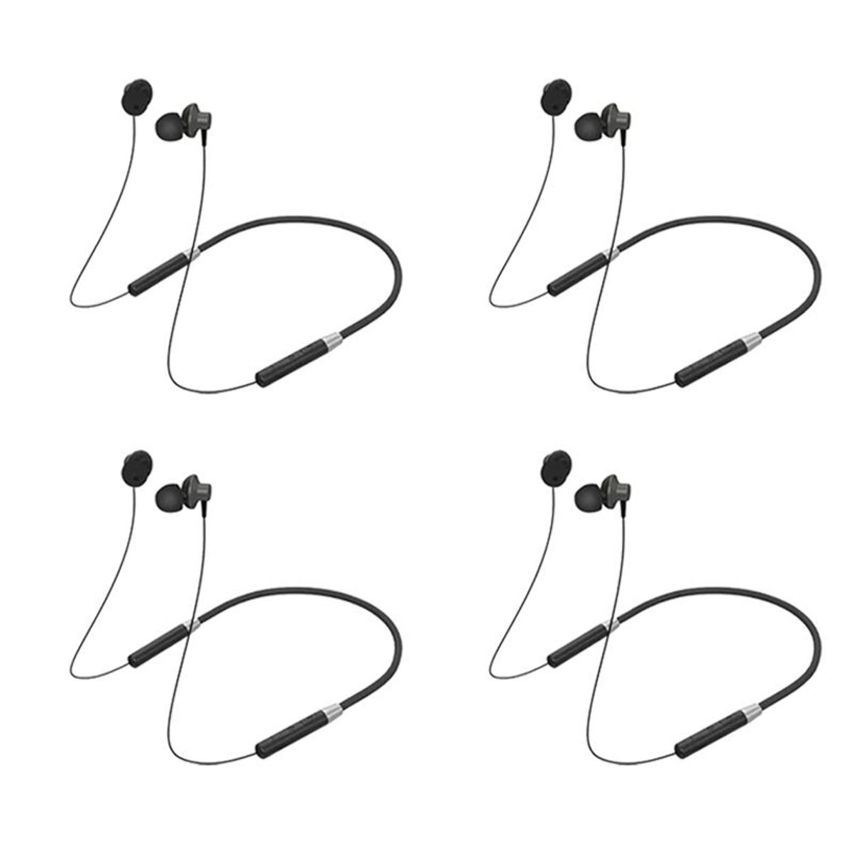 LENOVO - Combo 4 SET Lenovo Auriculares HE05 Audifonos Earphone Negro