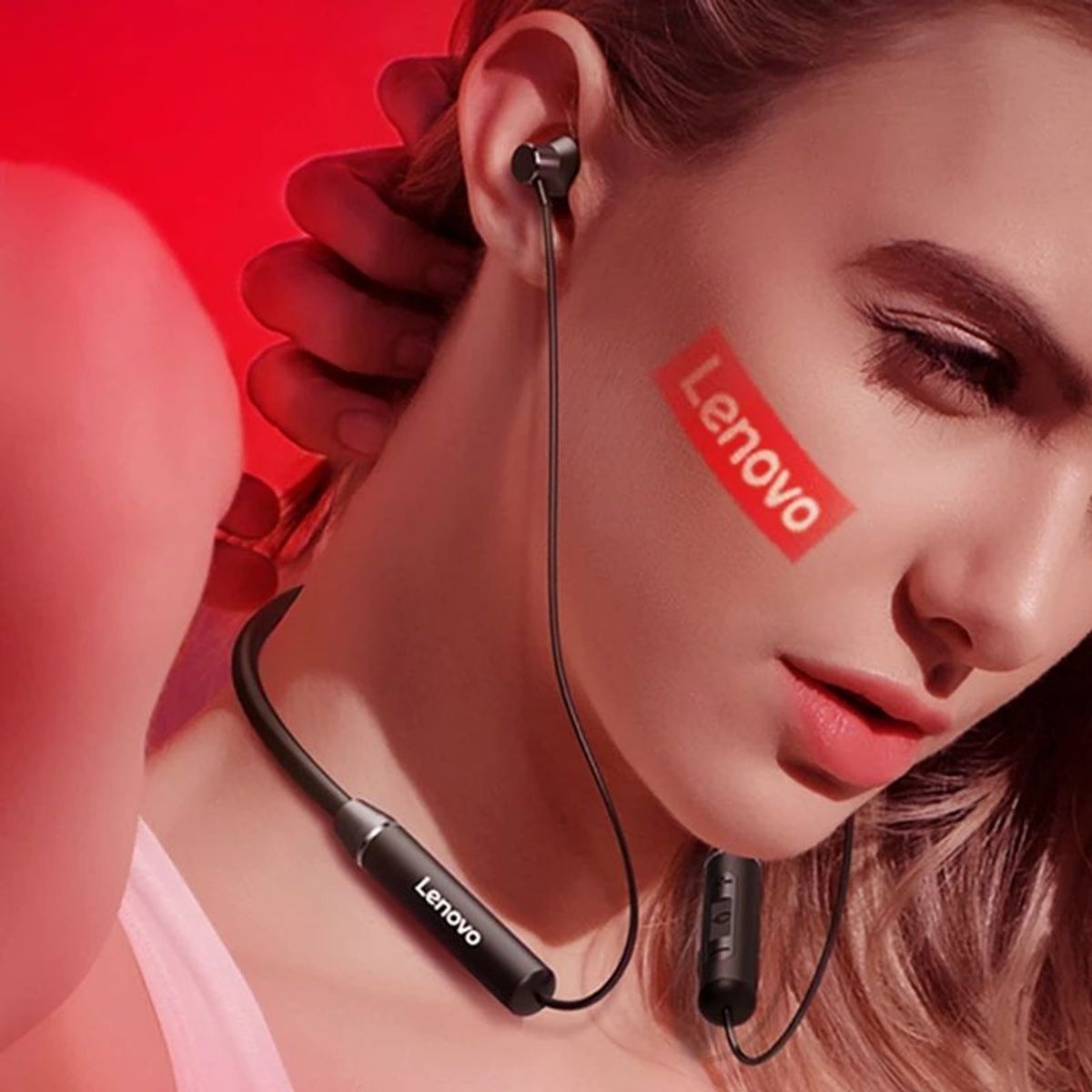 LENOVO - Combo 4 SET Lenovo Auriculares HE05 Audifonos Earphone Negro