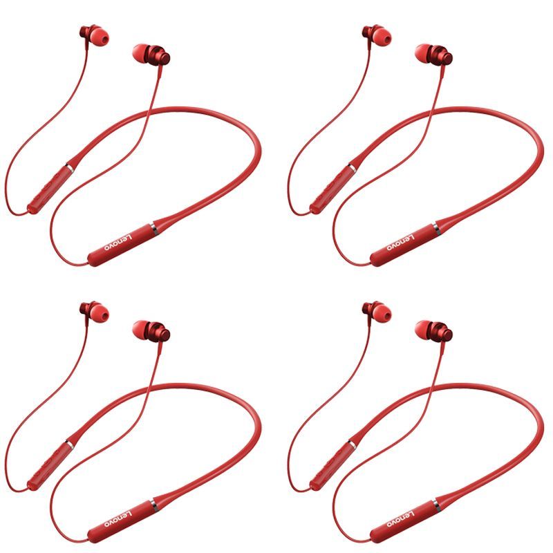 LENOVO - Combo 4 SET Lenovo Auriculares HE05 Audifonos Bluetooth Earphone