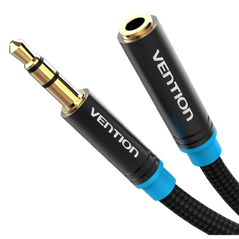 VENTION - Cable Trs Extension Nylon Trenzado 2m 35mm Pc Laptop Tv