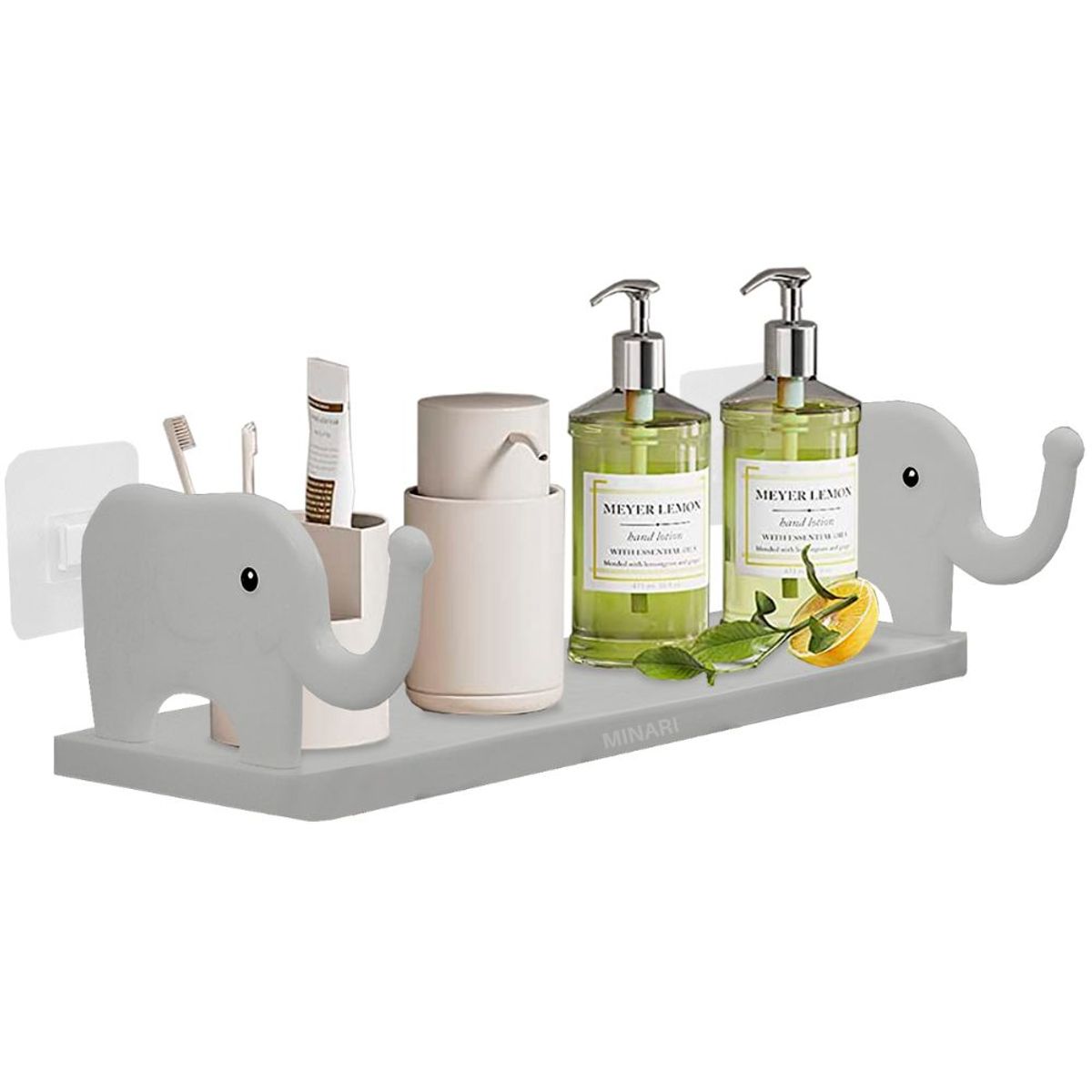 MINARI - Repisa Organizador de Maquillaje Cosméticos Elefante PL 491F