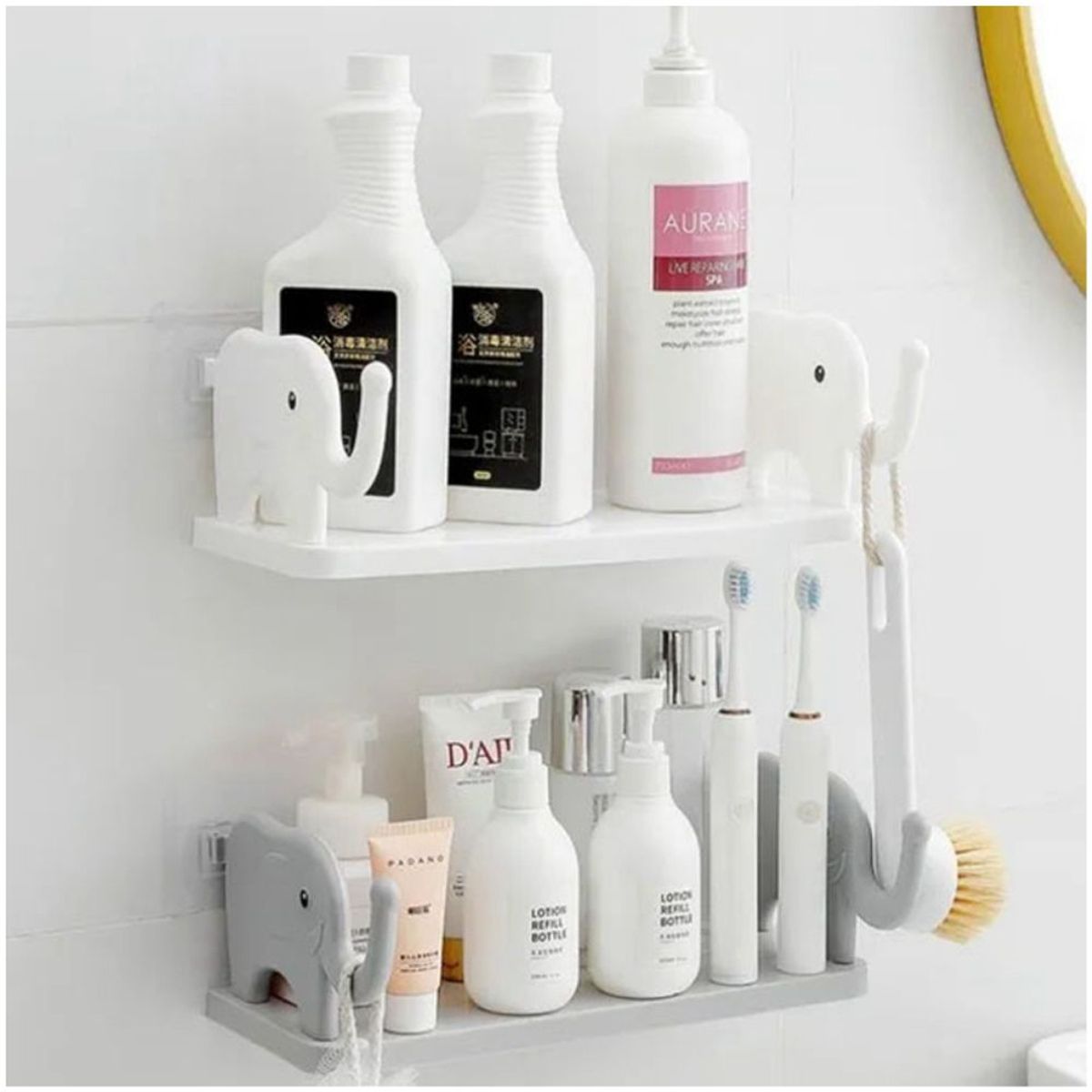 MINARI - Repisa Organizador de Maquillaje Cosméticos Elefante PL 491F