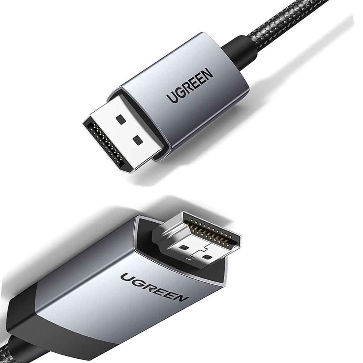 UGREEN - Cable Nylon Displayport 4K 60hzHdmi Premium 3m Mono Direccional