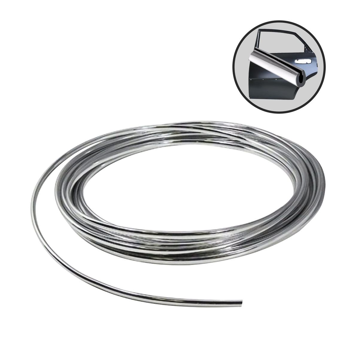 GENERICO - Filete de Puerta para auto Cromado