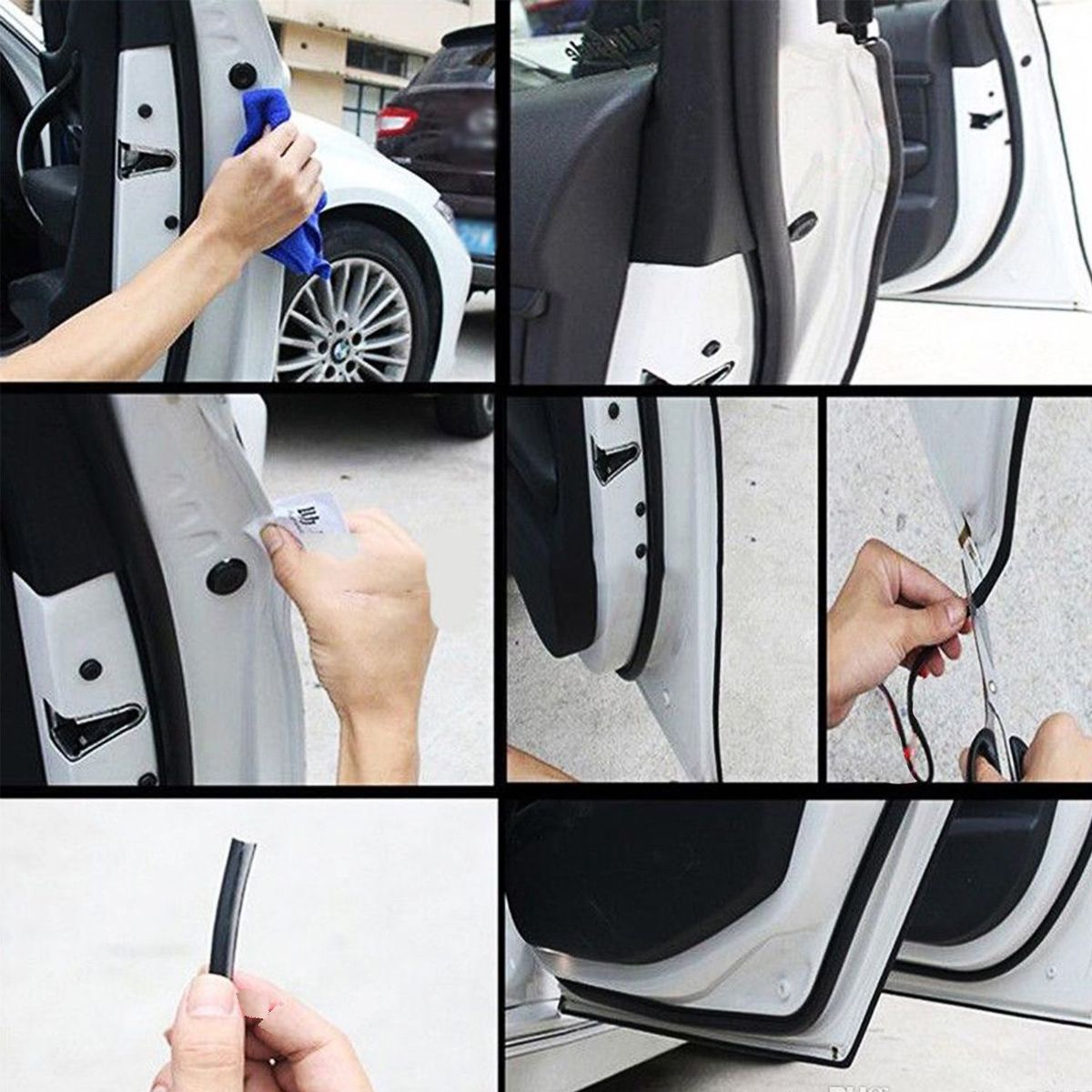 GENERICO - Filete de Puerta para auto Cromado