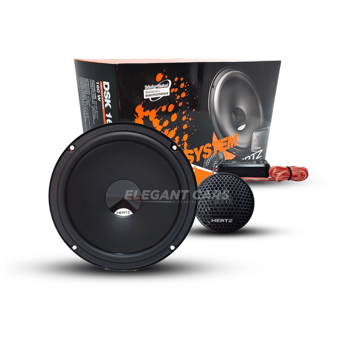 HERTZ - Parlante Componente Hertz 2vias 80rms 40hm Dsk165-3