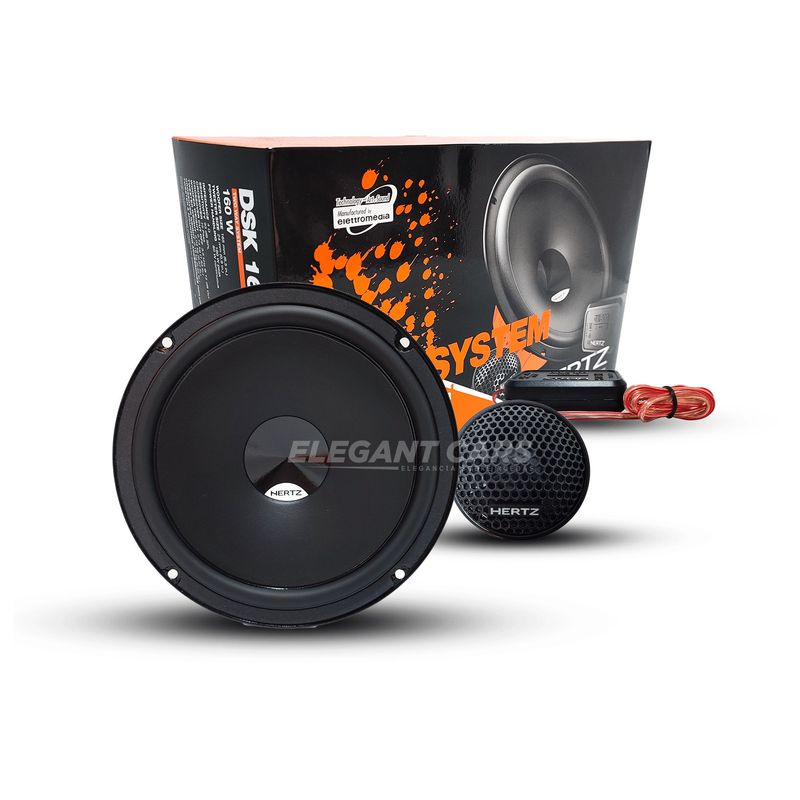HERTZ - Parlante Componente Hertz 2vias 80rms 40hm Dsk165-3