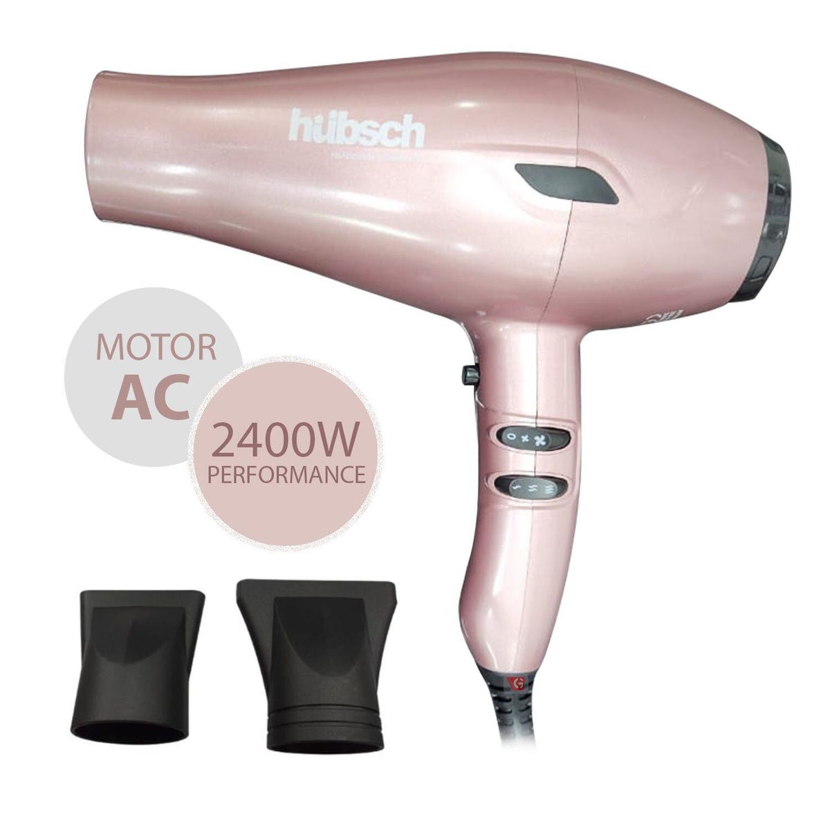 HUBSCH - Secador de Cabello Hubsch AC Rosa 2400W