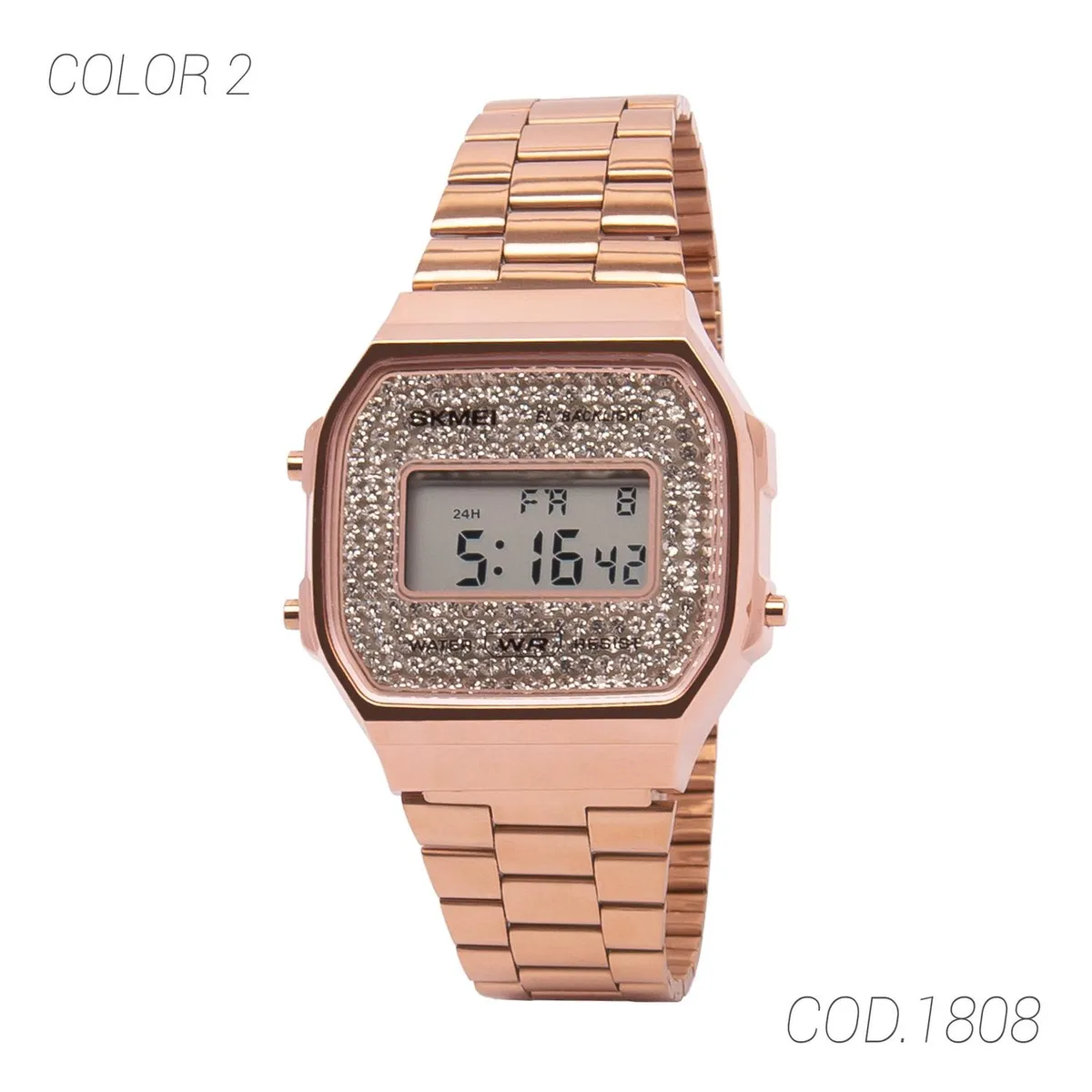 SKMEI - RELOJ ACUÁTICO MUJER 1808 SKMEI - Dorado