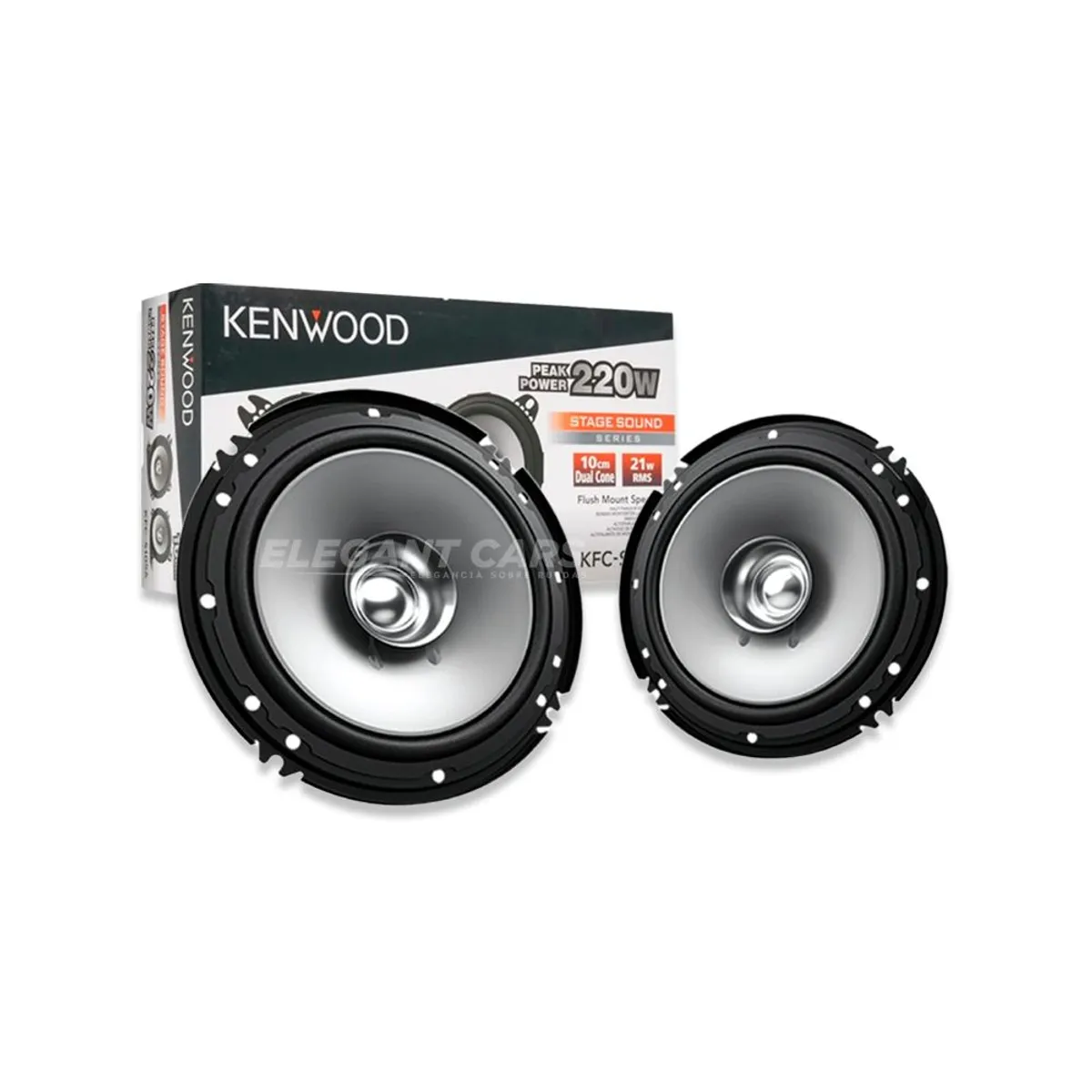 KENWOOD - Parlante Kenwood 4 Pulgadas 220W Kfc-1066s