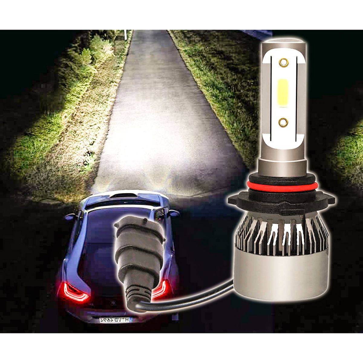 GENERICO - LUZ LED 9005 6TA GENERACION 22000 LUMENS