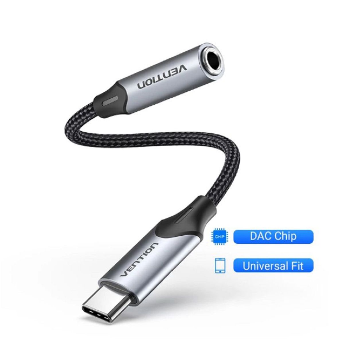 VENTION - Dac Chip Premium Mini Cable Usb C Mini Jack 35mm Android S21