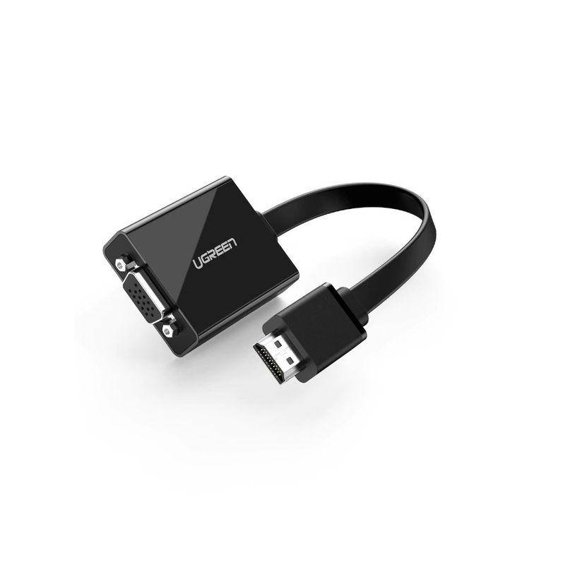 UGREEN - Mini Adaptador Hdmi Vga Hd Audio Video 35mm Ps4 Pc