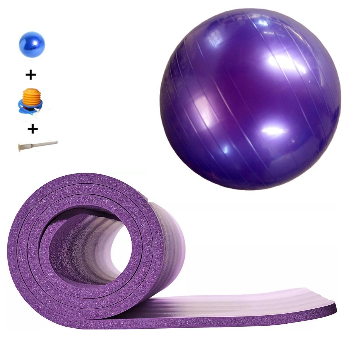 XTREME SPORT - Mat de Yoga Grueso 15mm  Pelota de 65mm Bolso