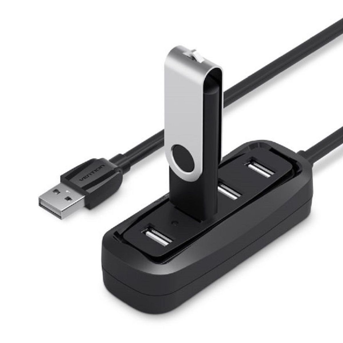 VENTION - Periferico Externo Puertos 4-usb 2.0 Vention Hub Otg Pc