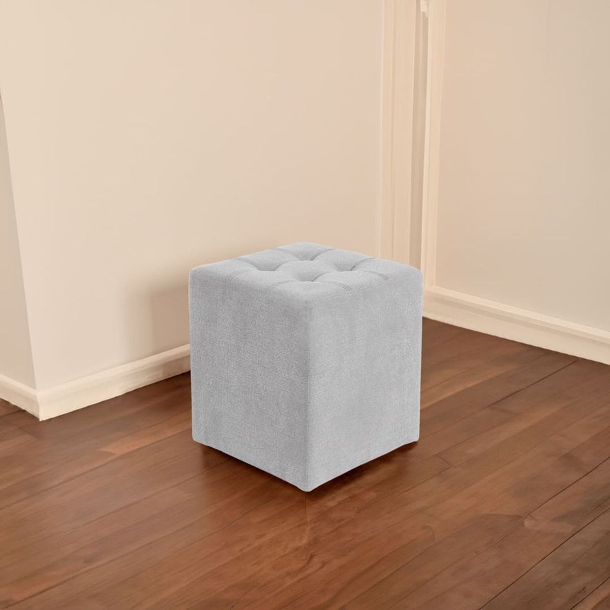 GENERICO - Puff Marruecos Color Gris Plata