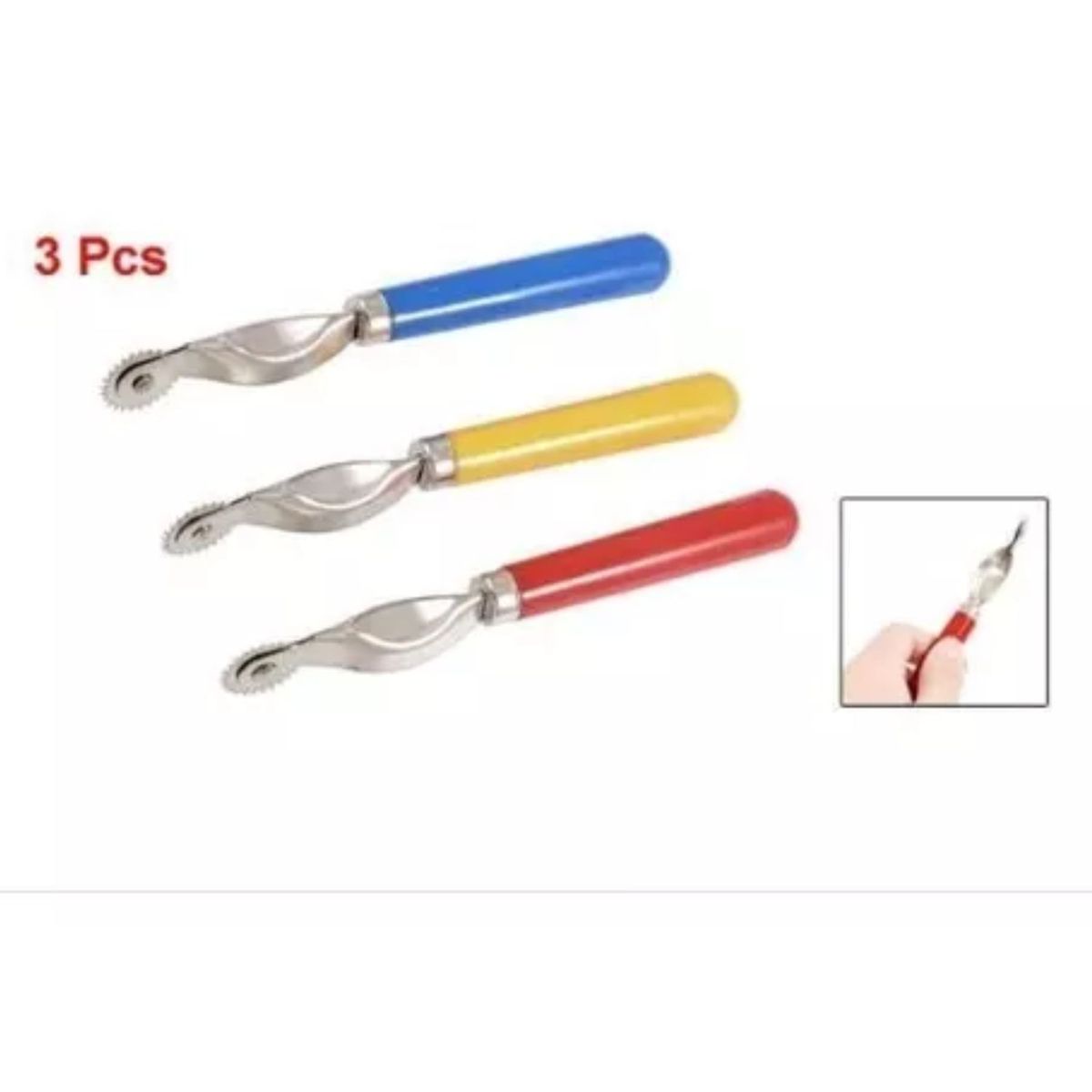 GENERICO - Ruleta Rueda De Trazado De Costura Para Trazado De Tela -3pz