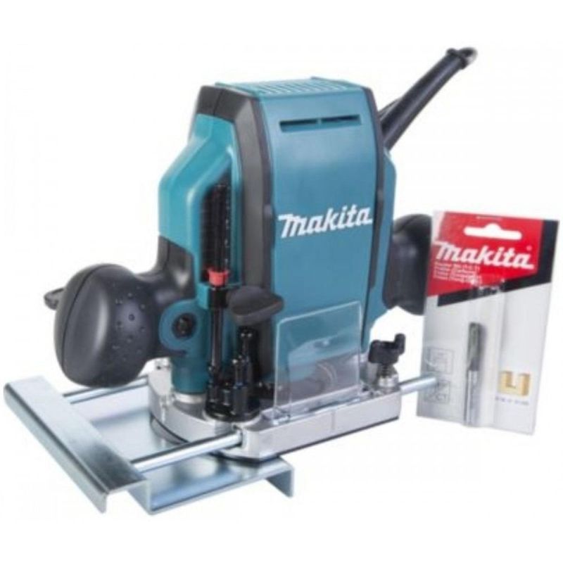 MAKITA - Ruteadora 3/8" - 1/4" 900W 35 mm + Fresa Recta Makita RP0900X3