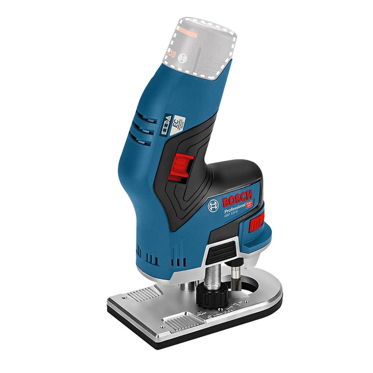 BOSCH - Ruteadora 1/4 12v Baretool Bosch Gkf 12v-8