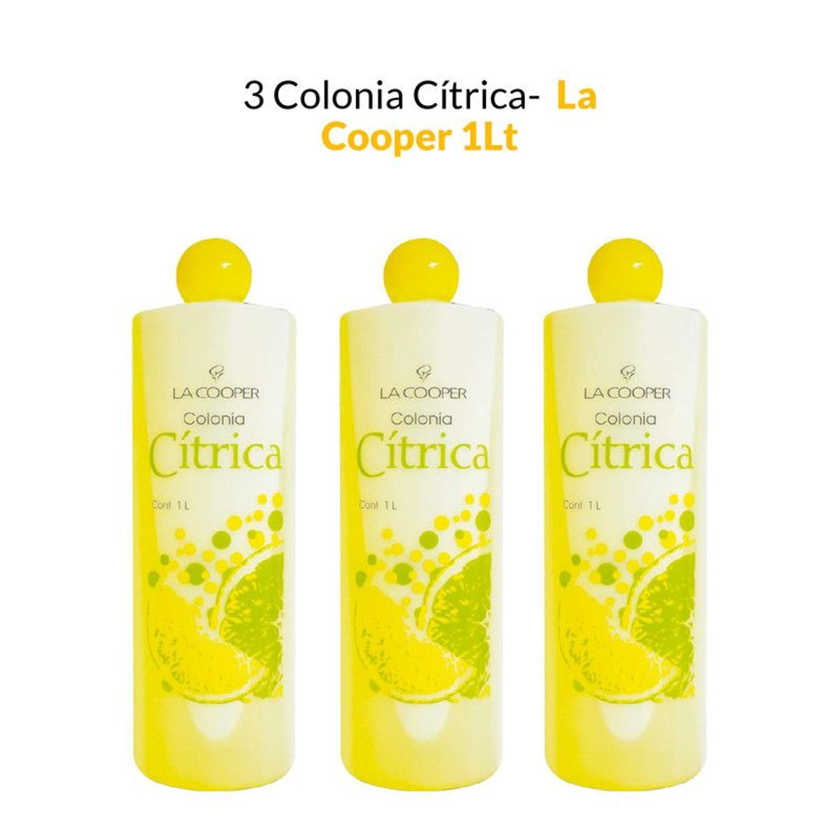 GENERICO - 3 Colonia Cítrica La Cooper x 1Lt