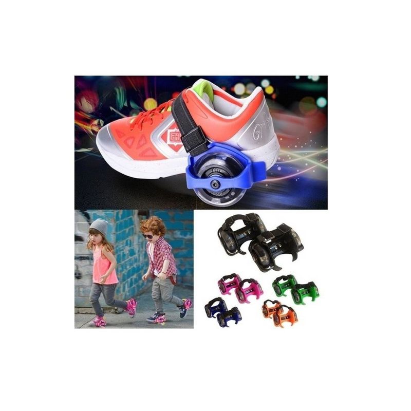 GENERICO - Patines de 2 ruedas para calzado - flashing roller