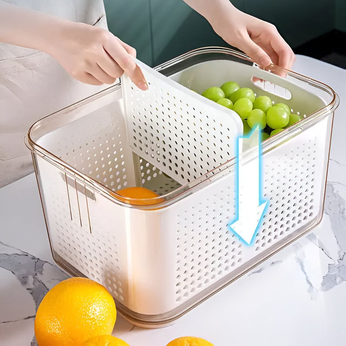 ELMEJORPRECIO - Set Premium De 5 Tápers Herméticos De Gran Capacidad De Almacenamiento