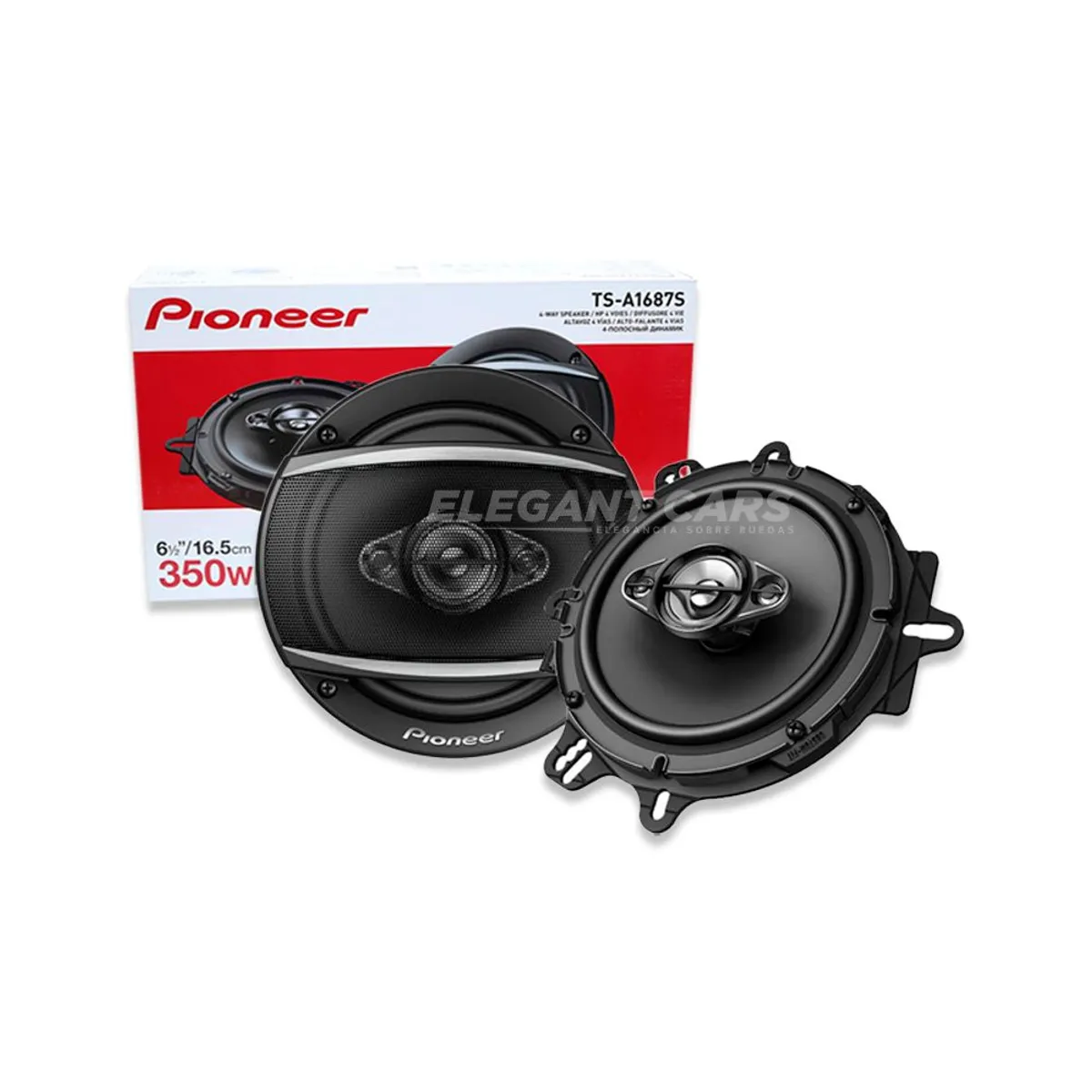 PIONEER - Parlantes Pioneer Redondos Ts-a1687s