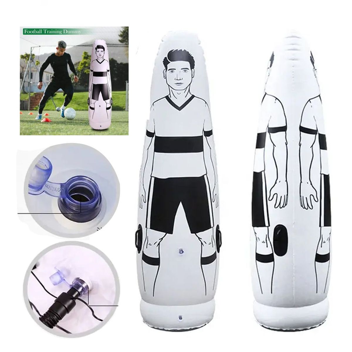 HOLGU - Maniquí de fútbol inflable LXY-210 de alta calidad 175CM