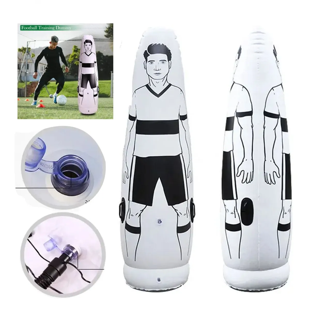 HOLGU - Maniquí de fútbol inflable LXY-210 de alta calidad 175CM