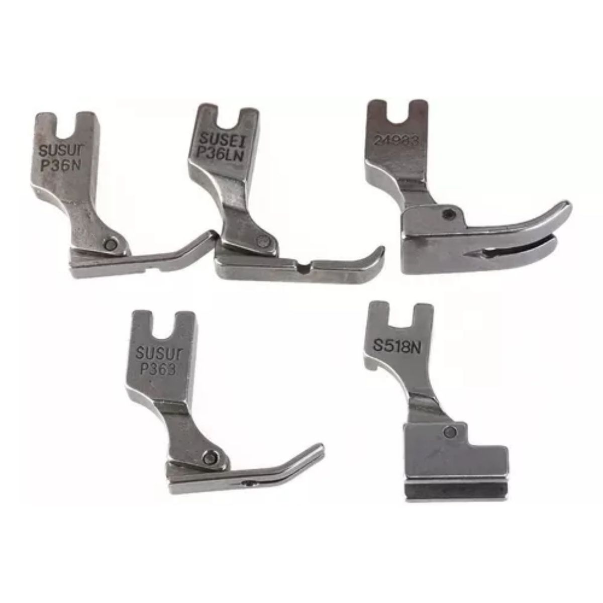 GENERICO - 5 Patitas Prensatela De Cierre Maquina Para Cocer Industrial