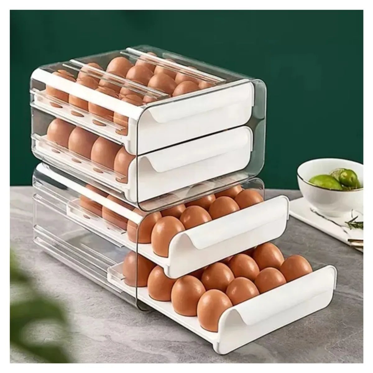 OEM - Organizador de Huevos Dispensador Acrílico Para 32 Huevos