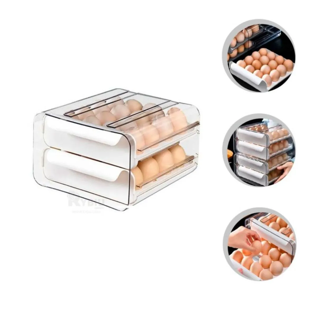 OEM - Organizador de Huevos Dispensador Acrílico Para 32 Huevos