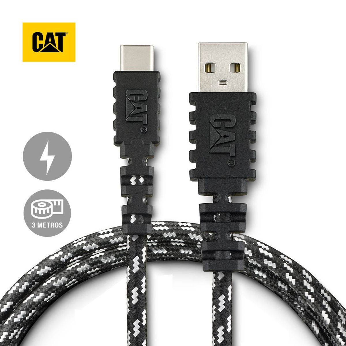 CAT - Cable Carga Y Datos CAT Resistente USB-C 3 Metros