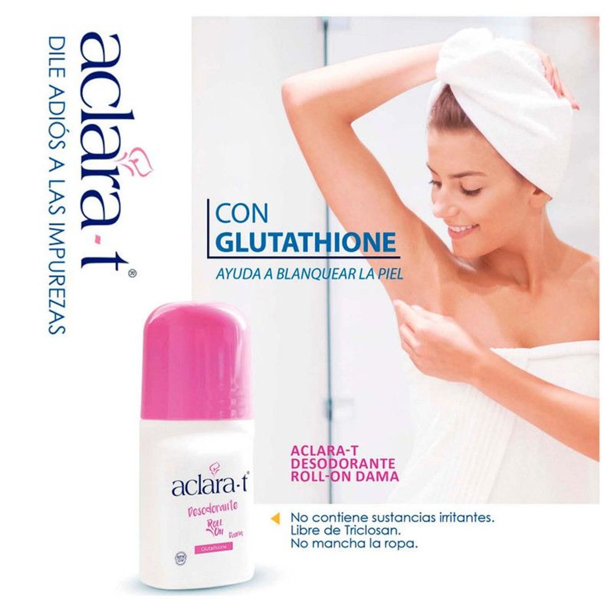 GENERICO - Desodorante con Glutahione + Jabón Glutathione - Aclara-T