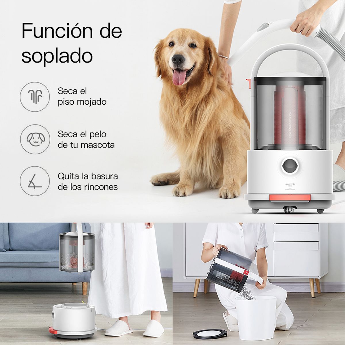 DEERMA - Aspiradora de Tanque Polvo y Agua TJ200 Deerma