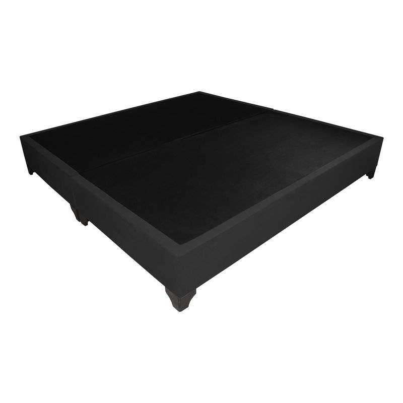 BARAKA HOME - Base De Cama Luton Queen Europeo 160 x 200 2 Piezas - Negro