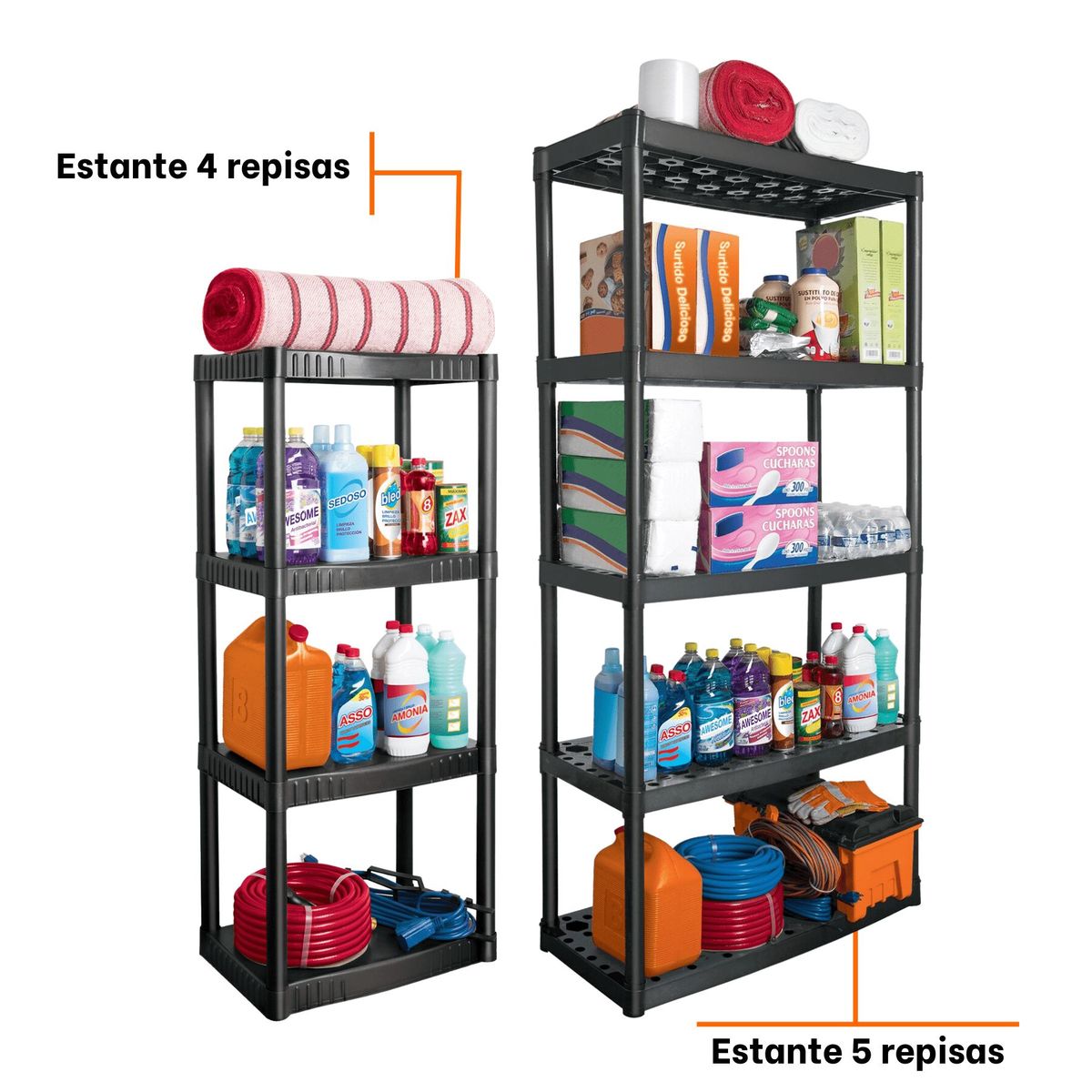 TRUPER - Combo Estante 5 repisas Truper + estante 4 repisas Pretul