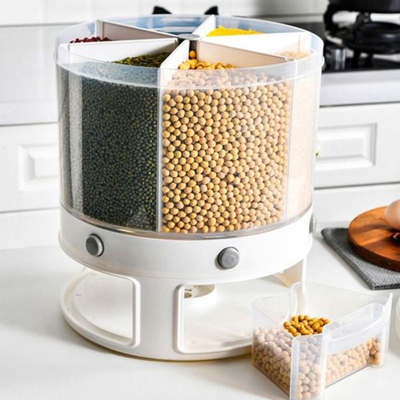 GENERICO - Dispensador Arroz Cereales Granos giratoriocomidas secas