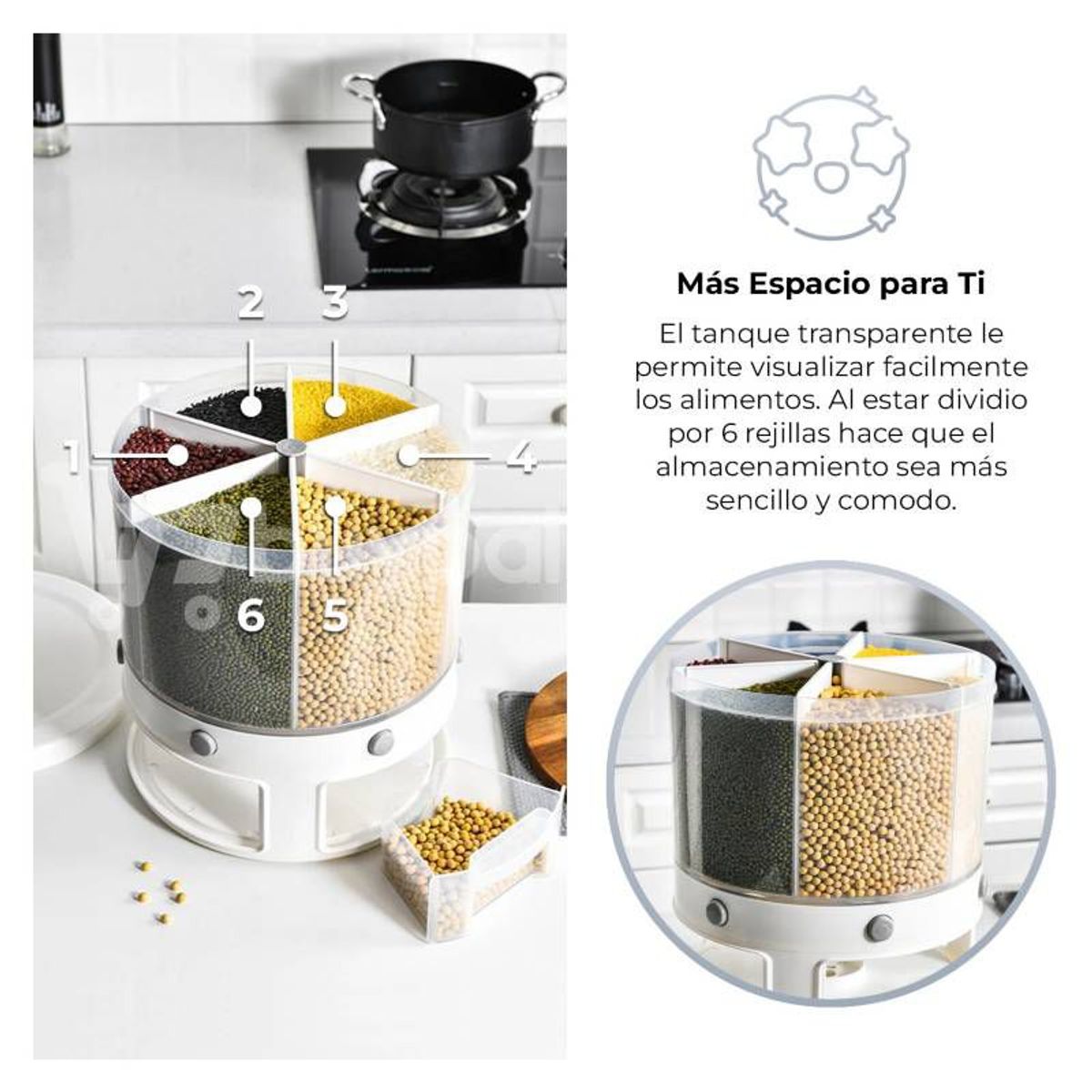 GENERICO - Dispensador Arroz Cereales Granos