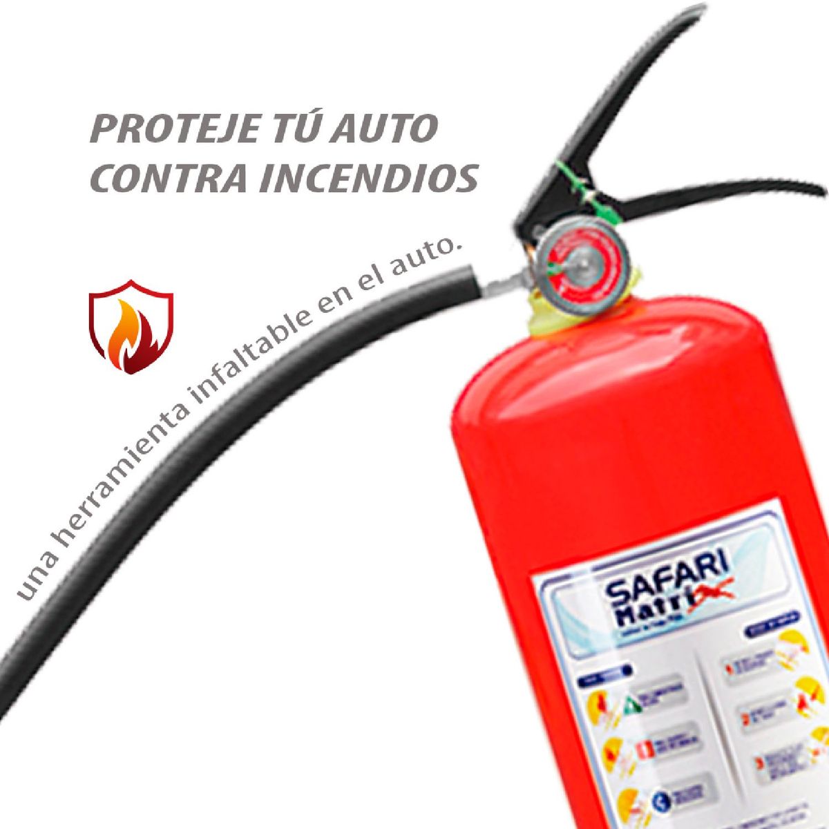 SAFARI - EXTINTOR PQS 4KG ZFE-04P MATRIX