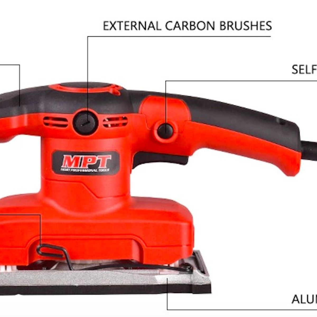 GENERICO - LIJADORA ELECTRICA 320W PROFESIONAL MPT TOOLS