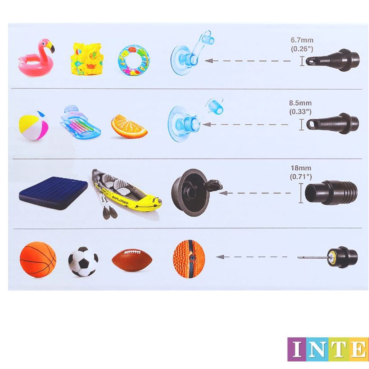 INTEX - INTEX - INFLADOR DE MANO DE 48CM - 68615.