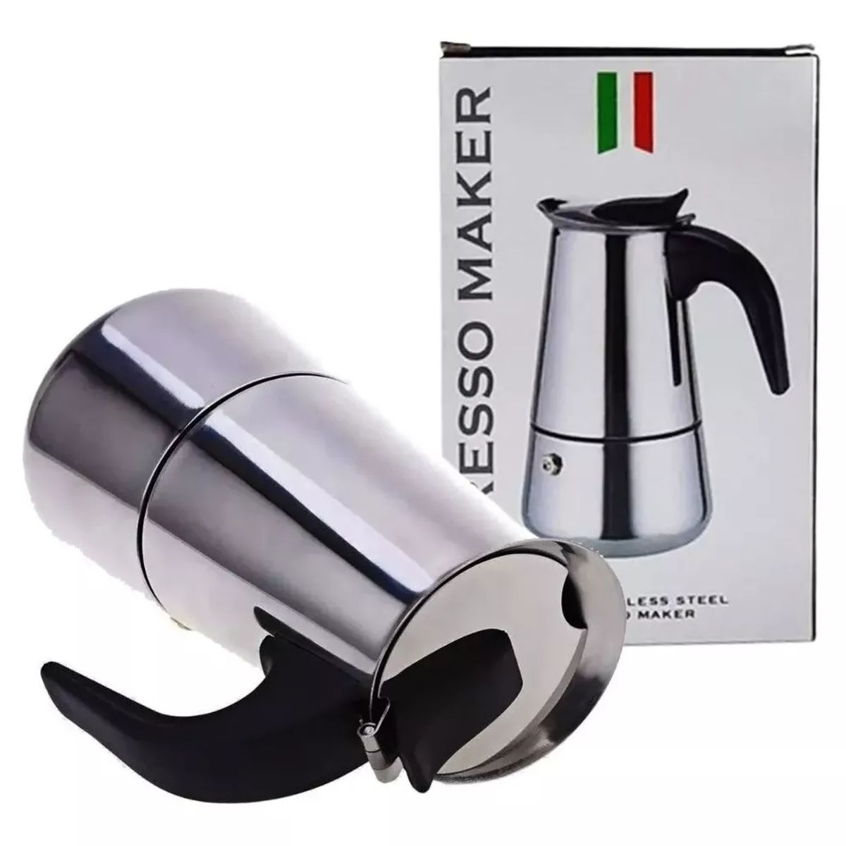 PENTHA - Cafetera Espresso Maker Italiana 6 Tazas Acero Inoxidable
