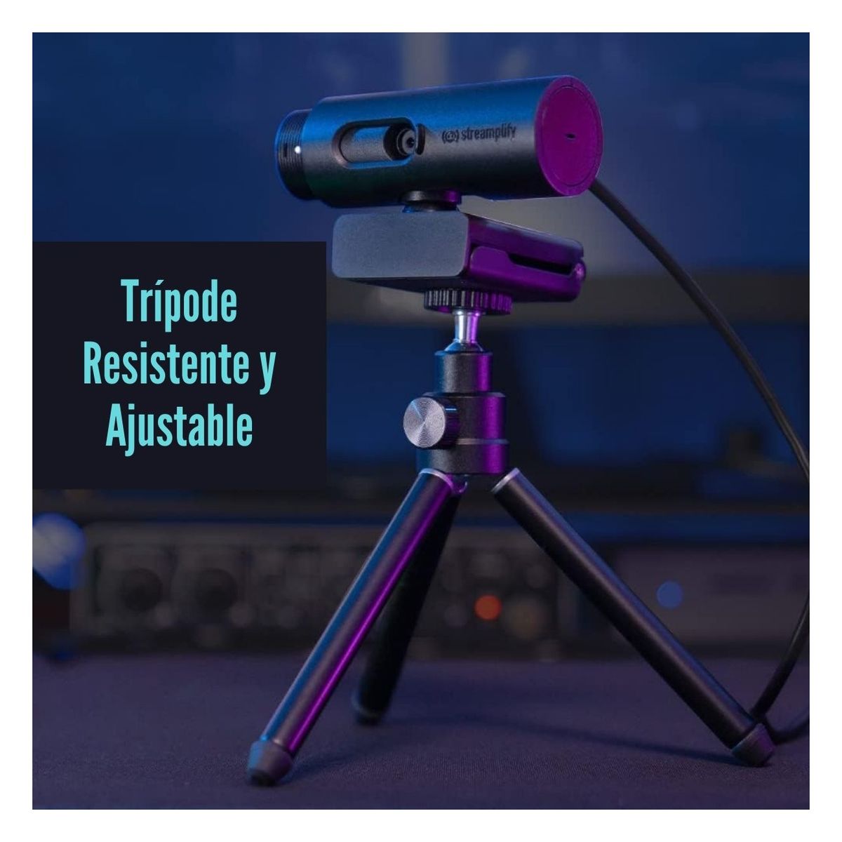 STREAMPLIFY - Streamplify - Cámara Web CAM FullHD 1080p 60FPS - Negro