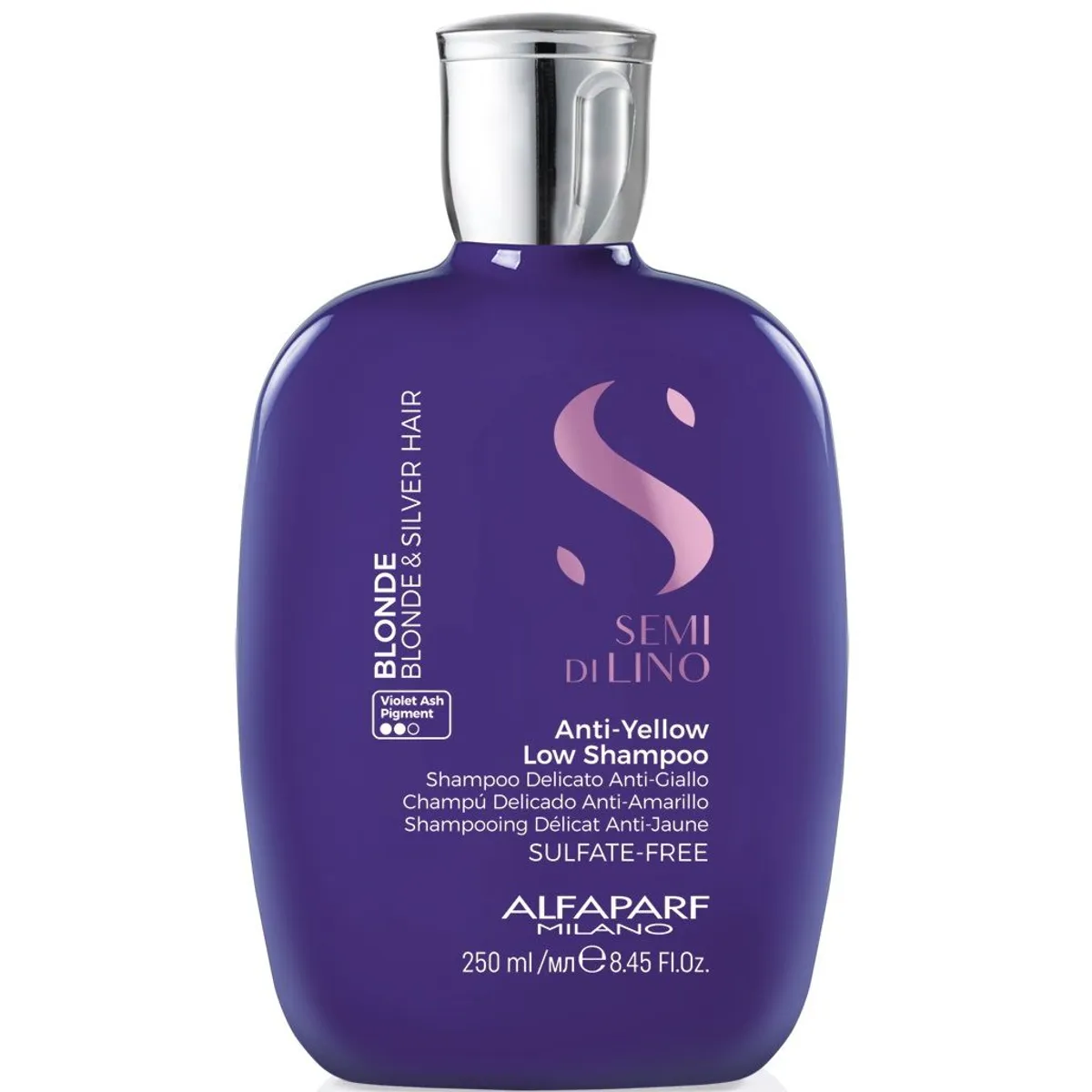 ALFAPARF MILANO - Shampoo Sin Sal para Cabello Rubio y Platinado Alfaparf Blonde 250ml