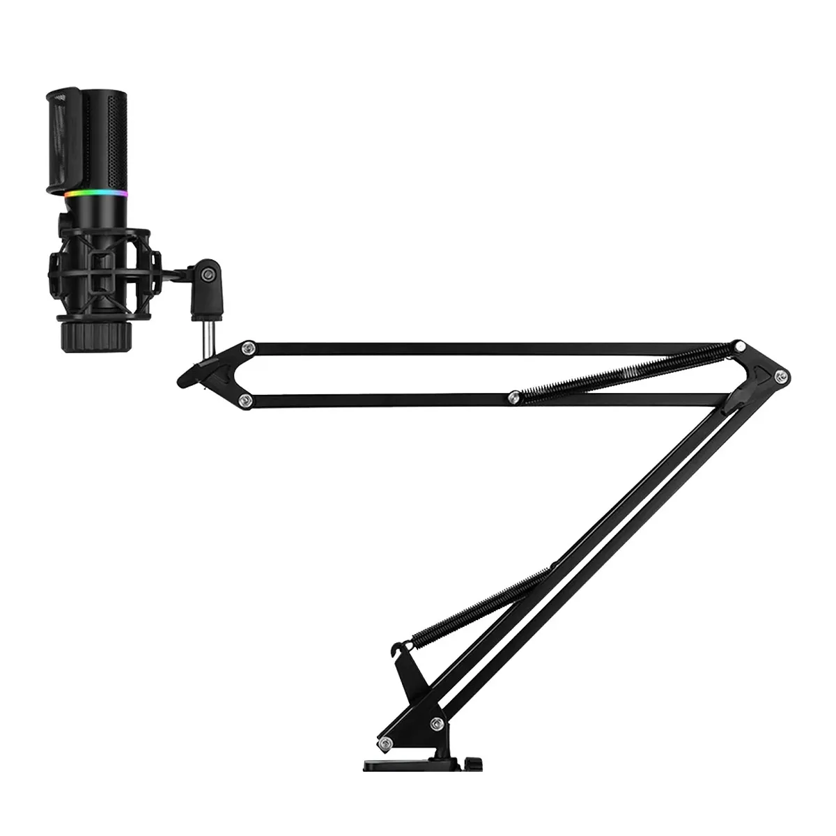STREAMPLIFY - Streamplify - Micrófono MIC Arm RGB Cardioide Incluye Brazo