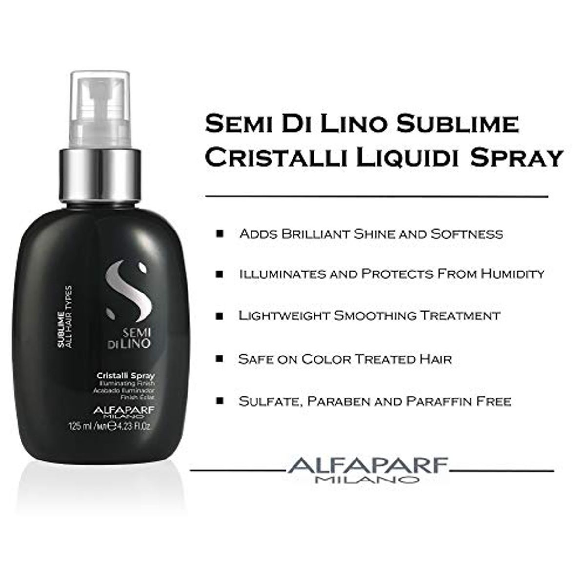 Alfaparf Milano - Spray Iluminador Instantáneo Cristalli Spray Alfaparf Sublime 125ml