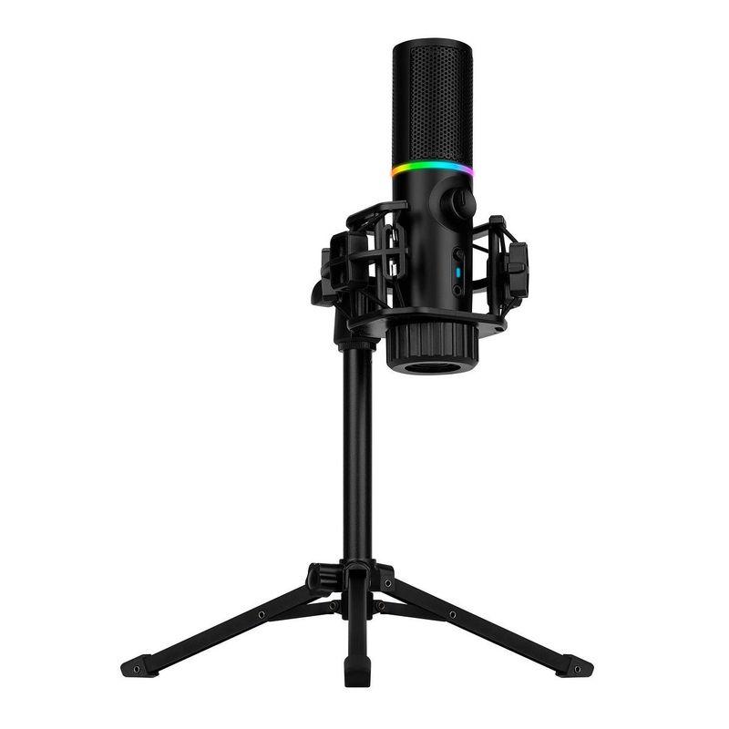 STREAMPLIFY - Streamplify - Micrófono MIC Tripod RGB Cardioide Incluye Trípode